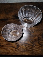 DANSK France OVAL FACETTE Crystal DOUBLE OLD FASHIONED ROCKS GLASSES (8) MCM