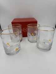 Lenox Holiday Gold Double Old Fashioned Glasses Set of 4 12 oz NIB Christmas