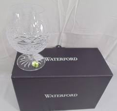 New Waterford 2 Book Of Kells Brandy Snifter Crystal Glasses 1054638 5 3/4″ Tall