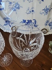 8.5″ Waterford Marquis Brookside Crystal Wine Glasses Goblets