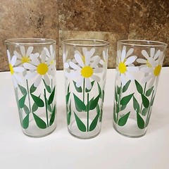Vintage Bartlett-Collins Paula Tall Summer Drinkware Set Of 3 Tumblers