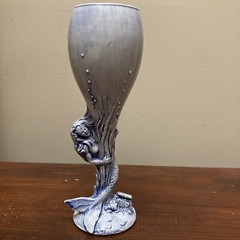 Lakeland Molds Ceramic Unicorn & Mermaid Goblets 8″ AWESOME