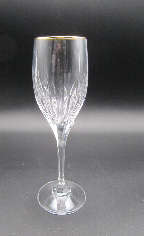 Mikasa Golden Lights Wine Goblet Glass 8″ Tall