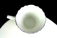 CWS Windsor Porcelain King George & Queen Mary 3 7/8″ Silver Jubilee Mug 1935