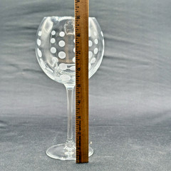 Set of 4 Mikasa Cheers Etched Balloon Red Wine Glasses 9” France Excellent