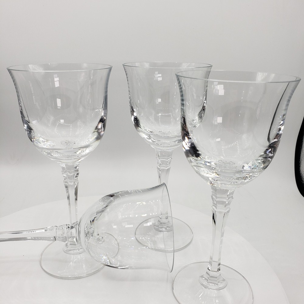 Kirkland by Towle Cut Crystal Stemware. Wine Set Of 4 Discontinued 7 1/4”H