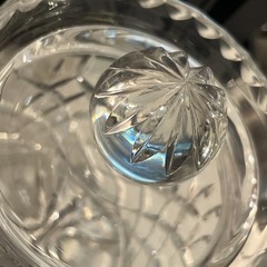 Royal Irish Crystal 8” Biscuit Cookie Jar With Lid