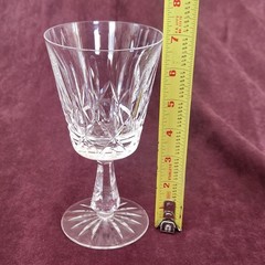 Waterford Crystal Rosslare Water Goblet Wine Glass 6 3/4″ H 8 oz Ireland Vintage