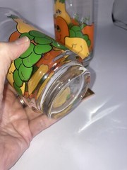Vintage Nancy Lynn Anchor Hocking Anthropomorphic Fruit Tumblers Large Set 3