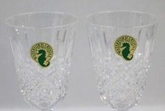 Pair of Vintage BALLYBAY SHERRY Waterford Crystal Wine Glasses 5 1/8″ Tall w/Box