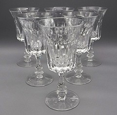 Gorham Crystal De Medici Wine Glasses – Set of 6 Goblets