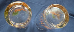 Pair of Libbey Lord Calvert white-tail deer tumblers/glasses
