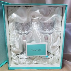 Tiffany & Co. Floret Champagne champaign Wine Glass Pair Set / NEW JAPAN