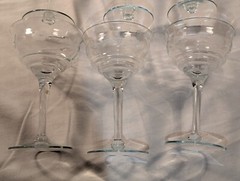 Vtg Crystal Floral Etched Cordial Sherry Paneled Glasses Liqueur Stemware Set 6