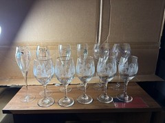 Wines Glasses and Champagne Flutes