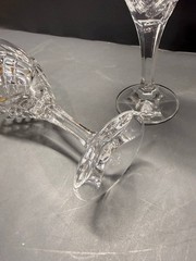 Vtg Godinger Shannon Crystal DUBLIN Wine/All-Purpose Goblet 8″x3 1/4″ Set/2. 43