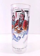 6 Vtg 1959 Rush To The Rockies Colorado Centennial Tumblers Complete Set 6.5″