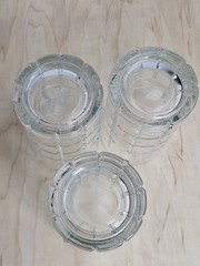 Anchor Hocking Tartan Manchester 12 oz Glass Tumblers Set of 3 Clear