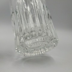 Crystal Highball Glass Tall Tumbler Drinking Cocktails Heavy Bottom Vtg Set of 4