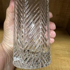 Ralph Lauren Herringbone High Ball Glass 6 1/2 Inches Vintage Germany