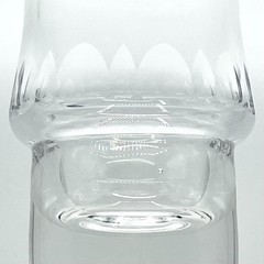 Vintage Pair of MCM Crystal Old Fashioned Whiskey Glasses Heavy Optic Lens Base