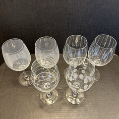 Mikasa Cheers Red Wine Crystal Glass Choose: Spiral Bubbles Horizontal Vertical