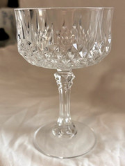 Set of 2 Cristal D’arques Durand Longchamp Champagne/Sherbet Glasses 5.5″h