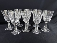 8 WATERFORD CRYSTAL 6″ CLARET WINE STEMS – UNUSED – KYLEMORE
