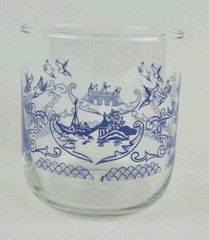 Vtg English Ironstone Blue Willow Replacement 3.5 in Juice Glass Made in England