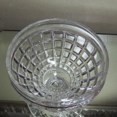 Heisey Victorian Clear #1425 Low Sherbet 3 1/2 block pattern