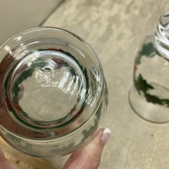 2 Vintage Libbey Christmas Tumbler Glasses Holiday Holly And Berry With Gold Rim