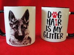 Coffee Mugs with Full Color Dog Print