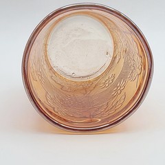 Dugan Antique Marigold Carnival Glass Floral and Grape Tumbler 4″ FREE SHIPPING