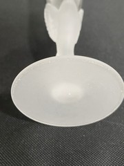 Sasaki Crystal Glass WINGS Champagne Flute Cocktail FROSTED BIRD Dove 9-1/4″
