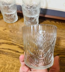 Set of 2 Arcoroc Canterbury Crocus Vintage 10 oz Tumbler Made In France 3.5″