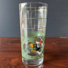 Vintage Libbey Classic Cars Drinking Glass 1914 Cadillac Buick Ford 16 oz