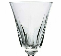 Saint Louis Crystal Glass Wine Size Blown Model Cerdanya Signed 5 1/8in