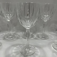 Waterford Marquis Omega Vertical Cut 8.5” Crystal Wine Glass Water All Purpose
