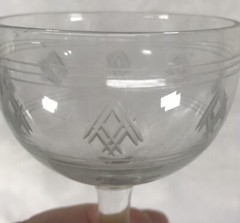Criss Cross Liquar-Cocktail-Sherbet-Champagne Glass Replacement