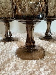 Noritake Perspective Amethyst Water Tea Glasses Set Of 4 Vintage MCM Tumblers