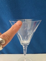 Vintage glas Towle Reflections Crystal 8.5″ Water Goblet – 24% Lead – Austria