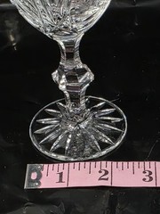 VTG MCM American Cut Crystal Barbara Cordial Glasses Hand-Cut Pinwheel Fan 139