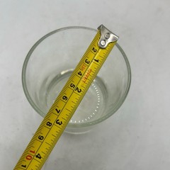Glass Short Clear Cylindrical Flat Base 3D Laser Etched Modern Barware
