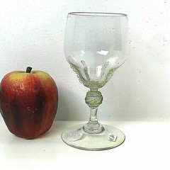 Murano Venetian Salviati Crystal Pauly & C Goblet Gold Leaf