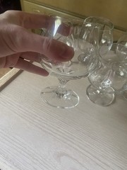 10pc Clear Glass Cocktail Glasses Assorted Stemless & Stemmed, Round
