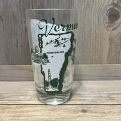 Vintage Hazel Atlas Souvenir State Song Glasses – 5” Tall – Vermont