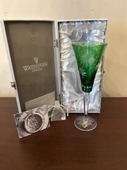 Waterford Snowflake Wishes Courage Champagne Flute, Second Edition w/charm