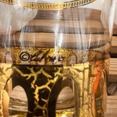 Set of 4 Culver Ltd. Antigua Old Fashioned Bar Glasses Trimmed In 22kt Gold