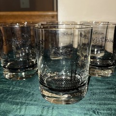 6x-Vintage Libbey Southern Comfort 22K Gold Rim Riverboat Whiskey Glasses 4.25”