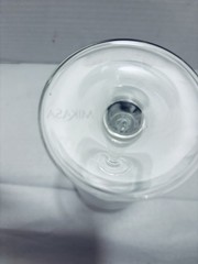 Mikasa Cheers 9” Crystal White Wine Glass Pin Lines Stripes Etched Replacement